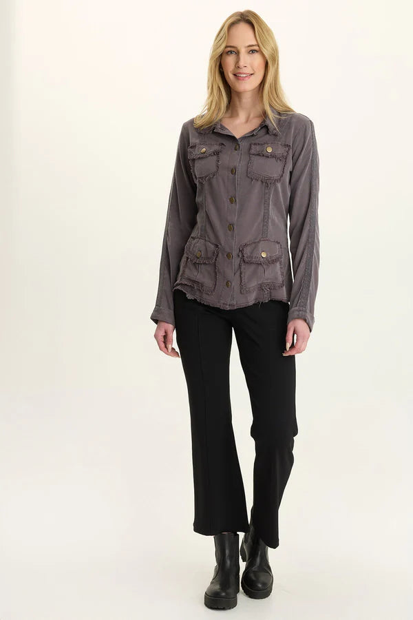 Midnight Crop Pull On Pants