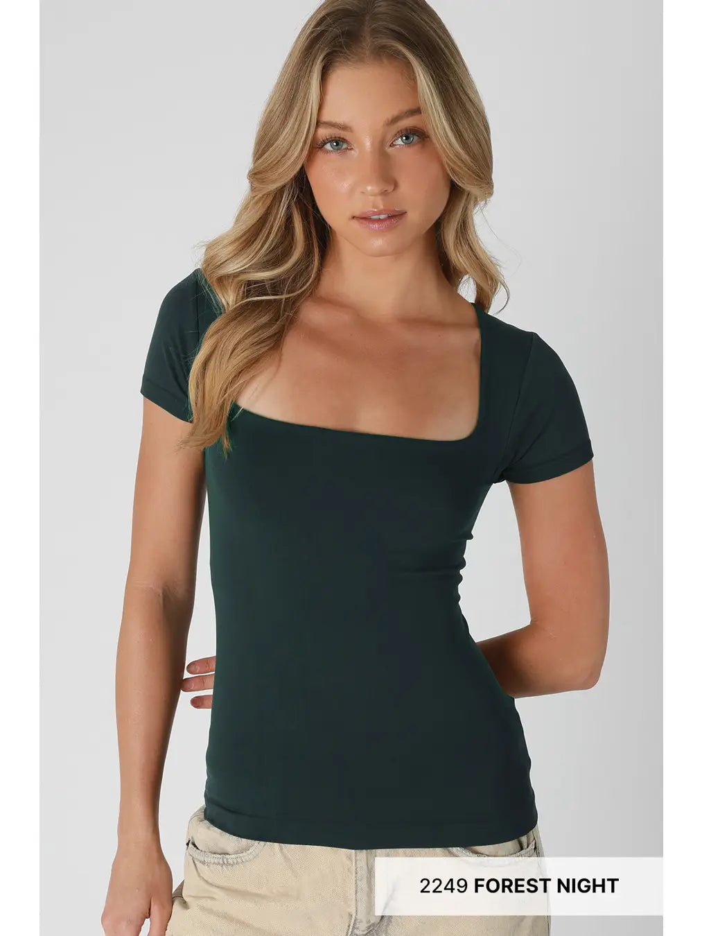 Forest Night Square Neck Top