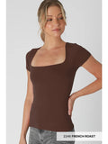 French Roast Square Neck Top