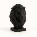 Onyx Lion Head Sculpture