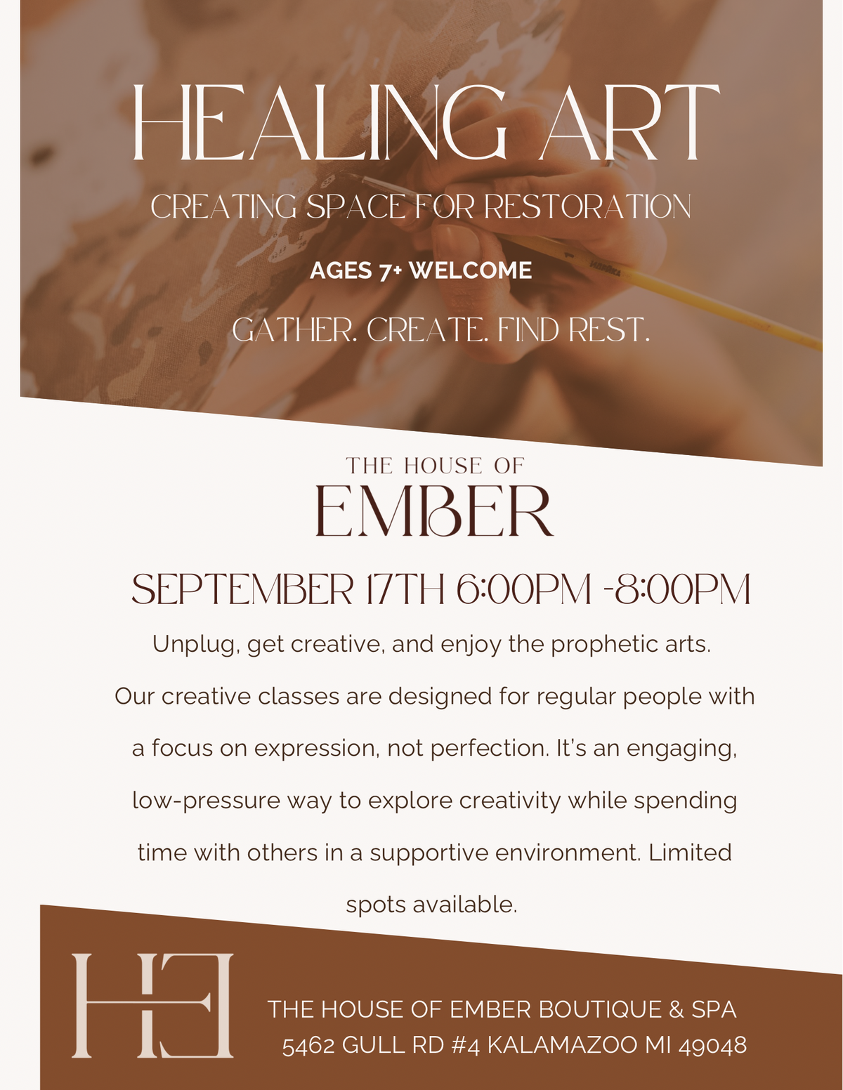 Healing Art Paint Class Ticket