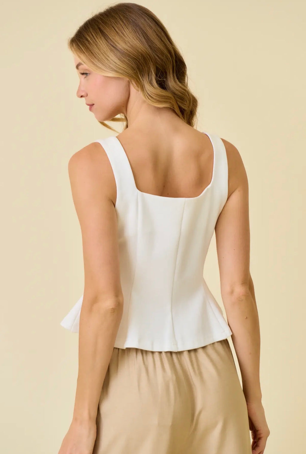 Button Front Tank