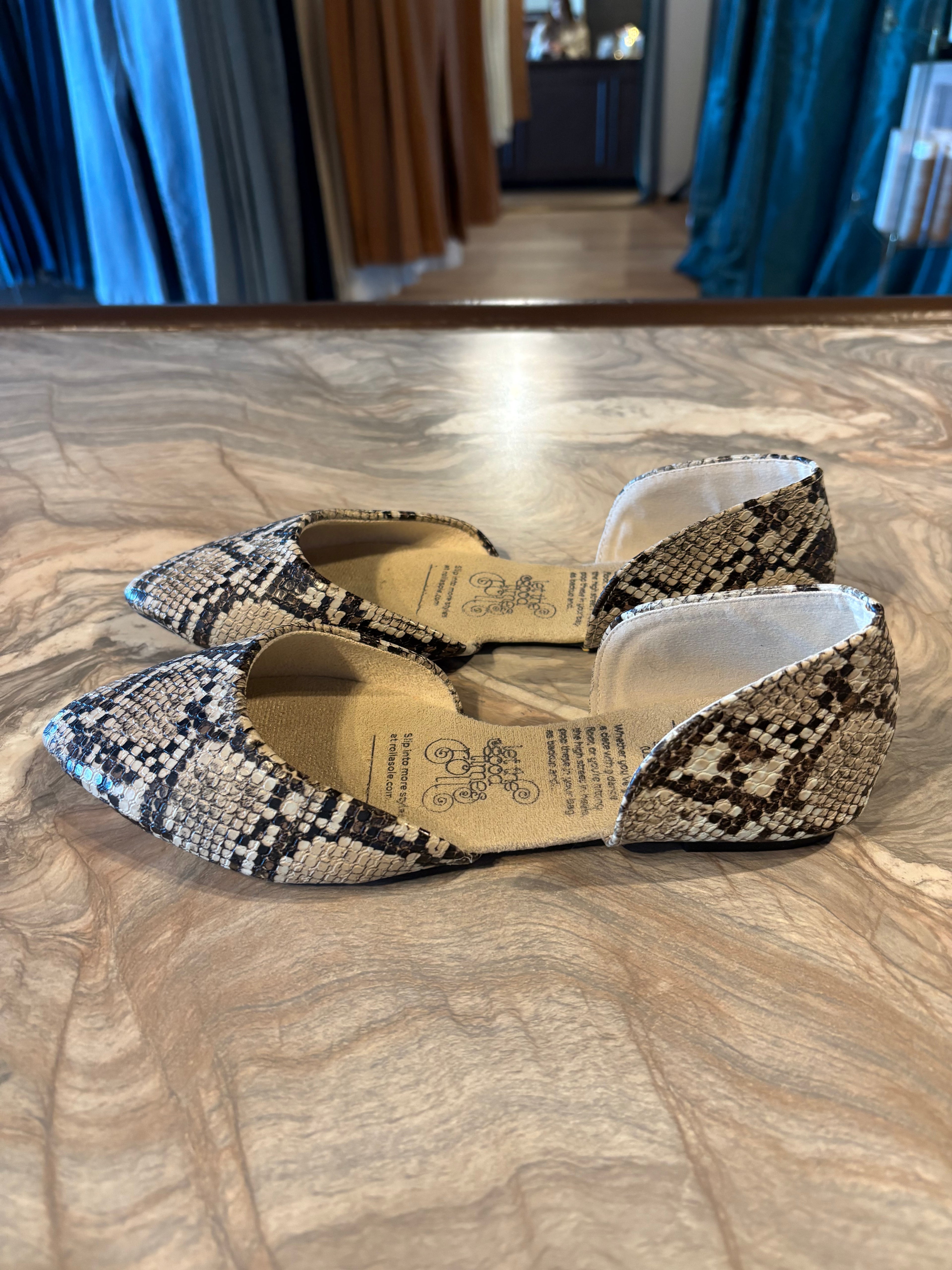 Snakeskin Flats