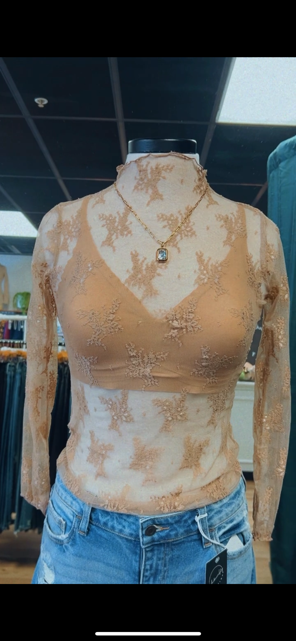Lace Mesh Top