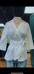 White Tie Blouse