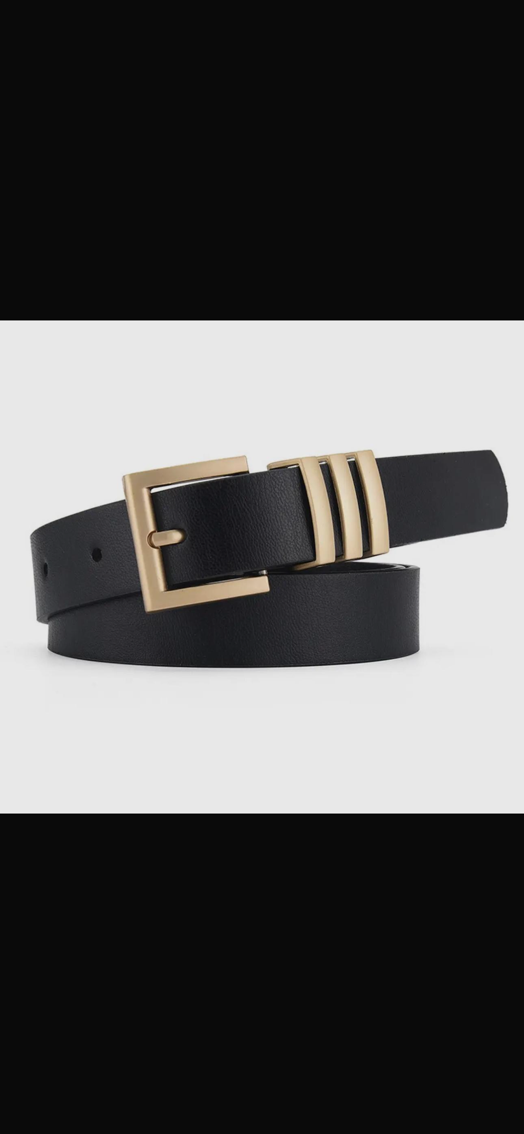 Matte Gold Fashion Belt