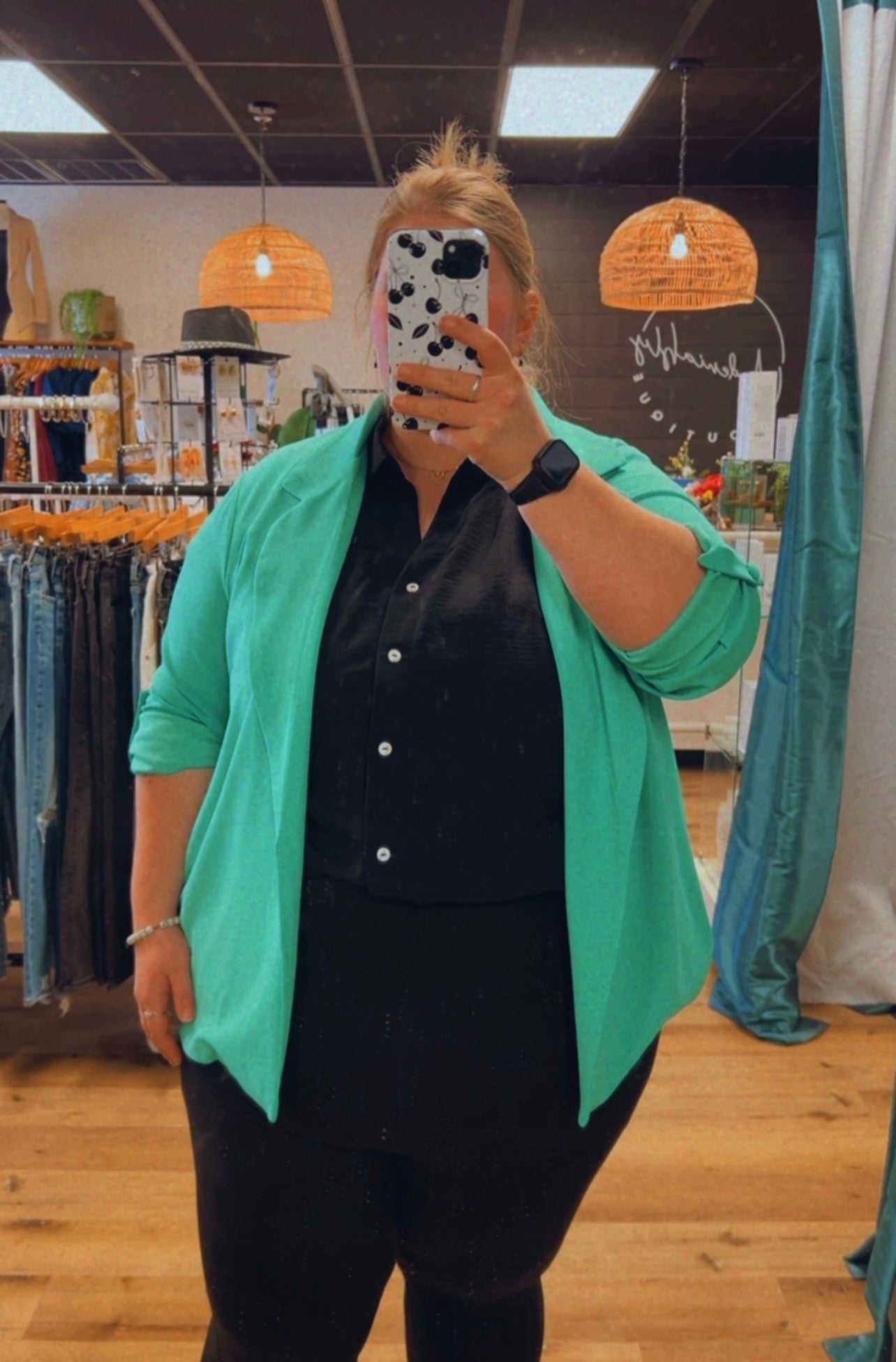 Plus Relaxed Boyfriend Blazer