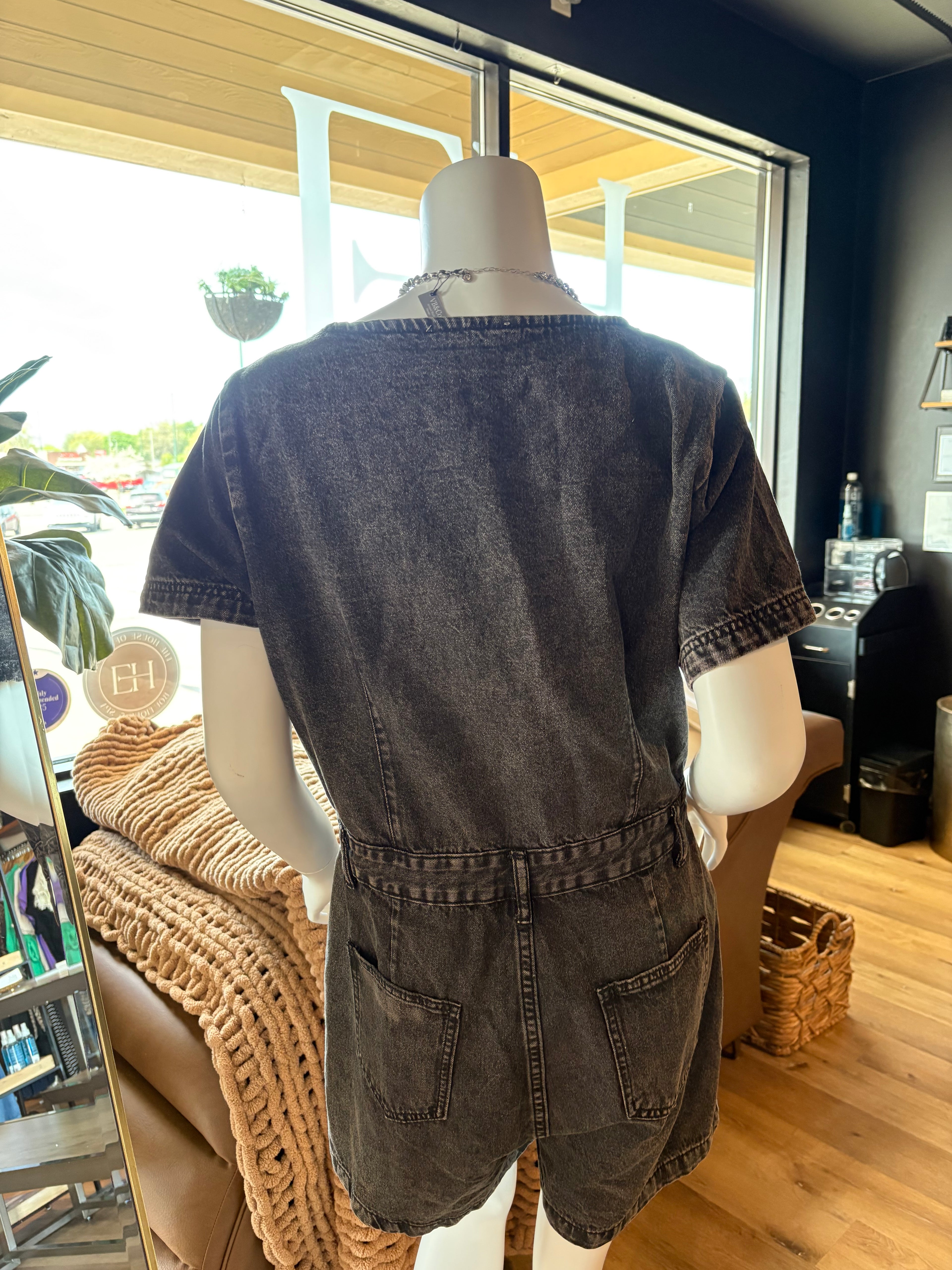 Denim Romper