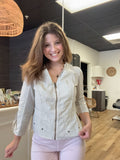 Linen Raphael Distressed Blazer