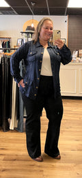 Midnight Crop Pull On Pants