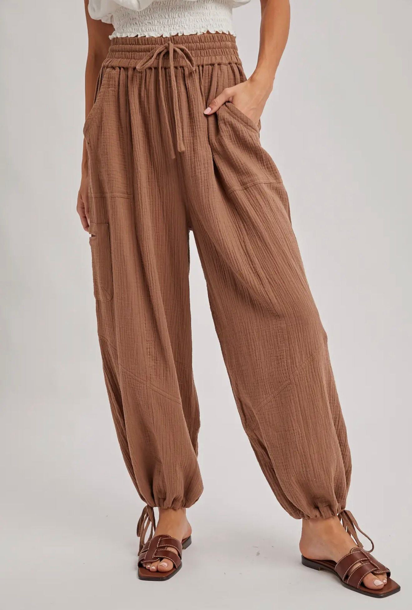 Cafe Jogger Drawstring Pants