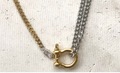 Two Toned Buckle Necklace