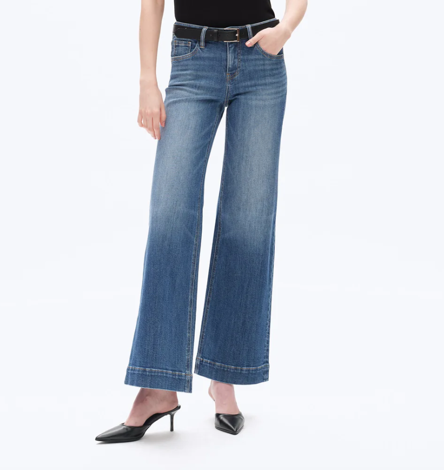 Bayeas Low Rise Straight Leg Wide Cuff