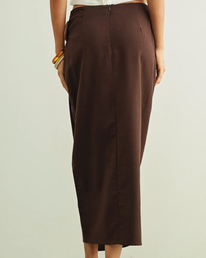 Linen Wrap Skirt
