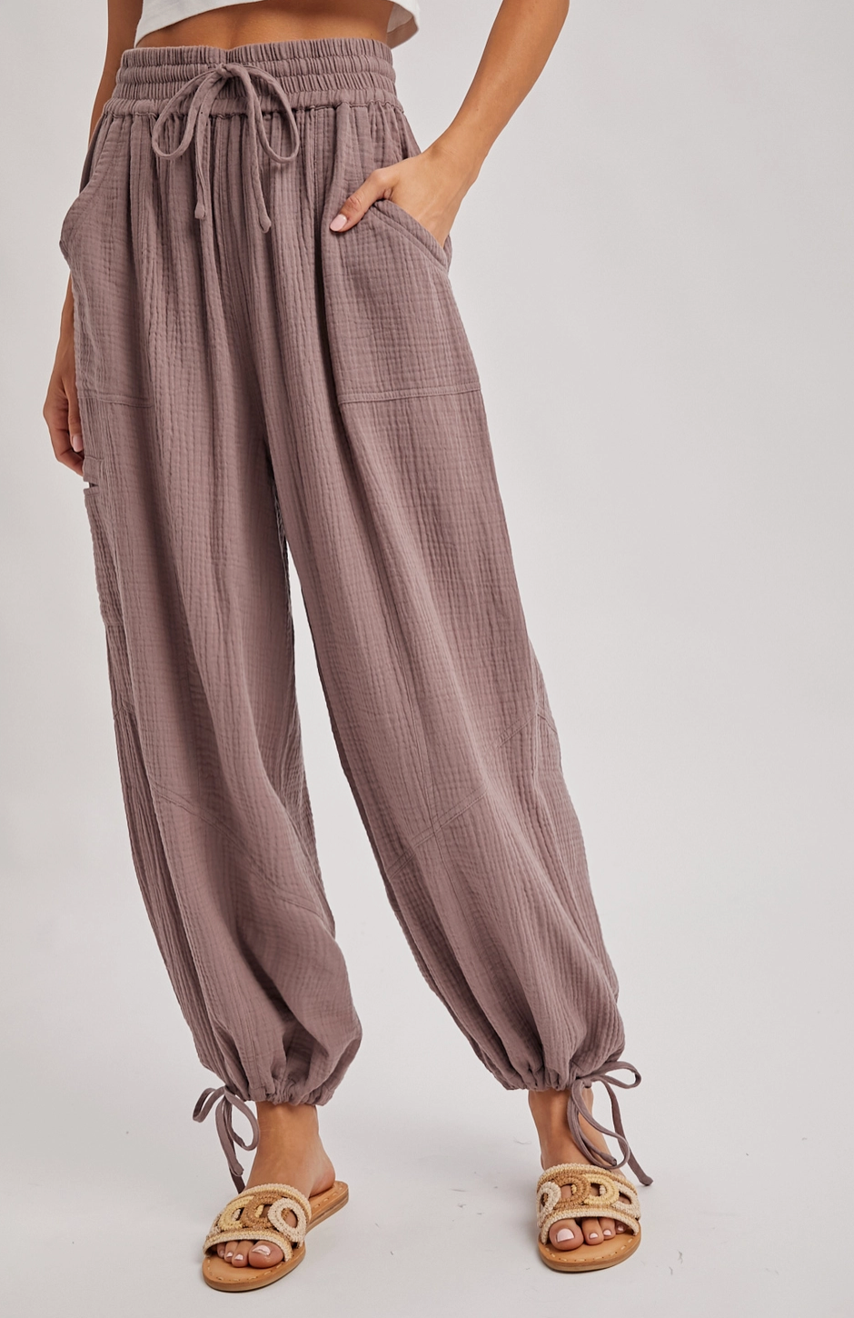 Mushroom Jogger Drawstring Pants