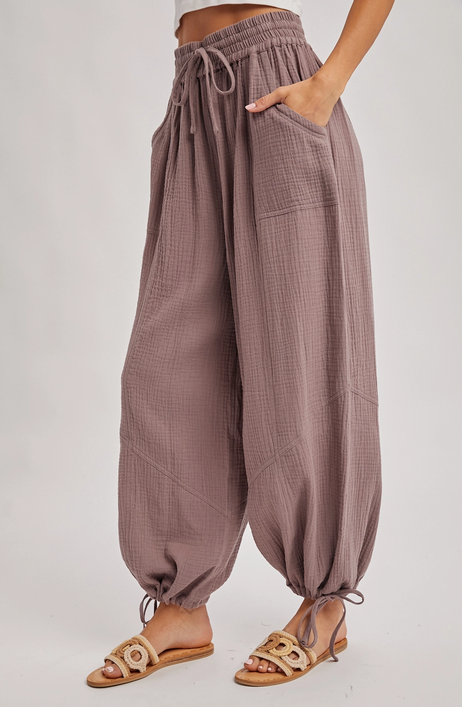 Mushroom Jogger Drawstring Pants