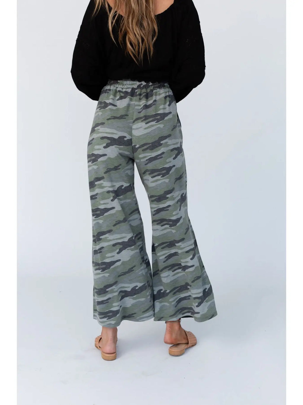 Wide Leg Camo Pants
