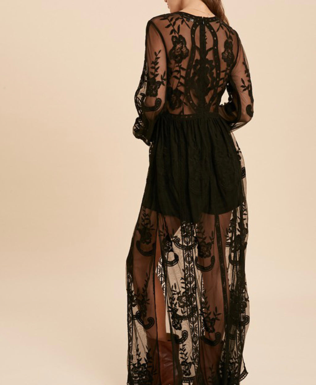 The Castle Getaway Soft Lace Romper Dress